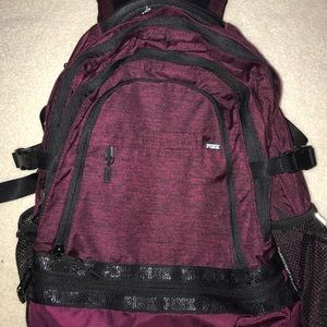 NWT PINK Burgundy Backpack